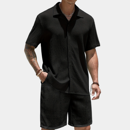 חליפת מרקם משובץ