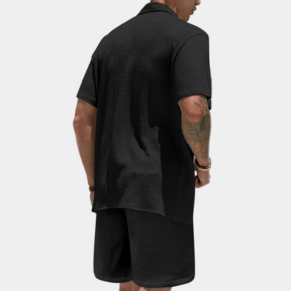 חליפת מרקם משובץ